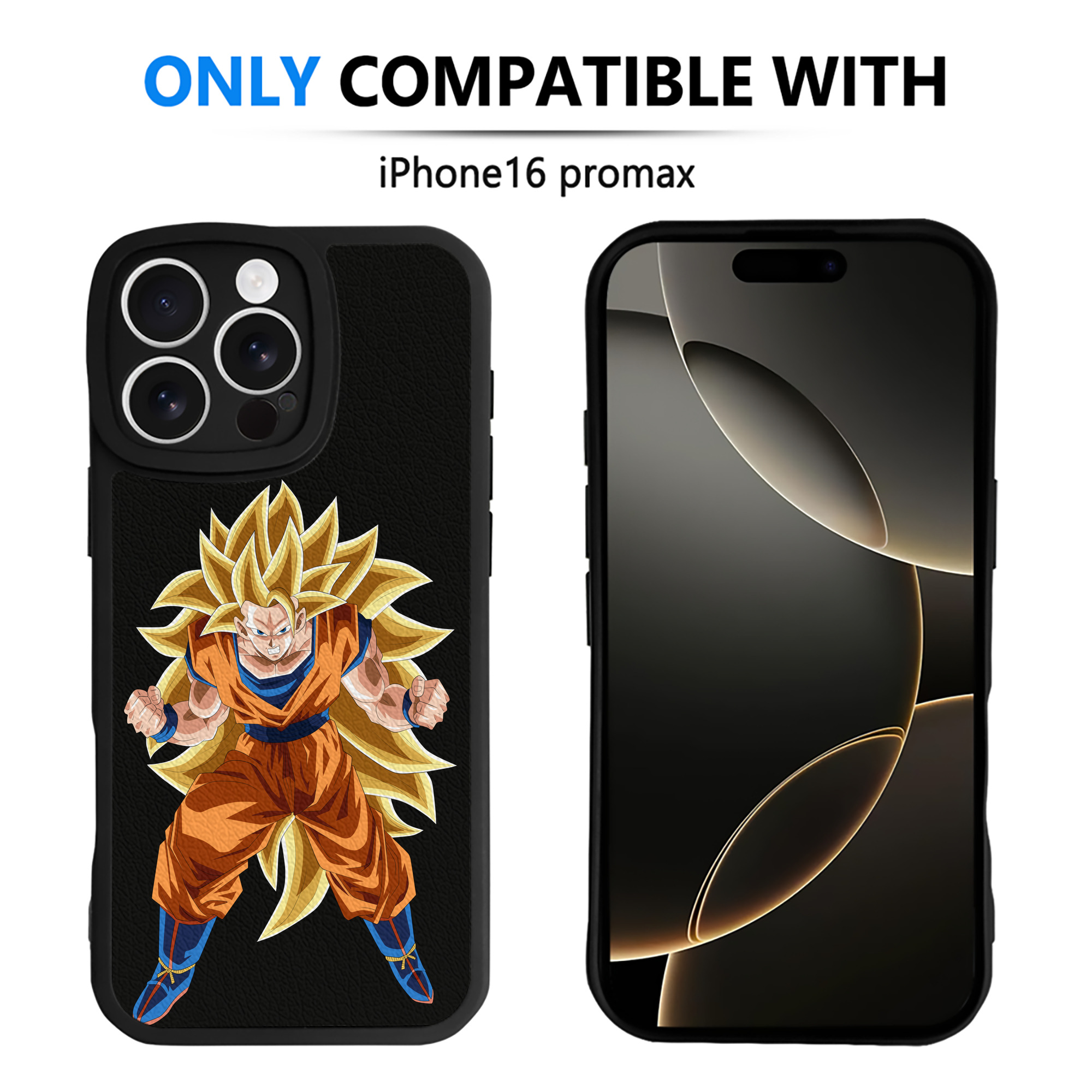 （画像用） ドラゴンボール 孫悟空（そん ごくう）Son Goku カカロット DRAGON BALL Kakarotto 【iPhone 16シリーズ対応】シリコンスマホケース（レザー調） 材質：シリコン